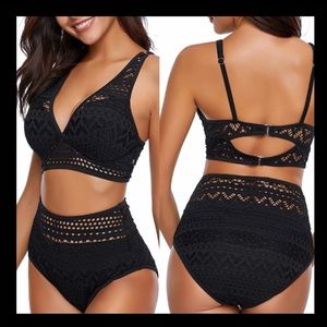 NWOT Crochet High Waisted Bikini